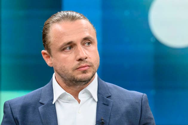 im Bild v.l.: Christian Stecker, Politikwissenschaftler, TU Darmstadt, GER, Berlin, Studio, zu Gast bei - Caren Miosga, Polittalk, TV, Format, Das Erste, aus Berlin Adlershof - am Studio 20, Thema: das Ergebnis und die Folgen der Landtagswahl in Sachsen-Anhalt, (Die AfD und die Landtagswahl in Sachsen-Anhalt) 06.09.2026, Copyright: HMBxMedia UwexKoch