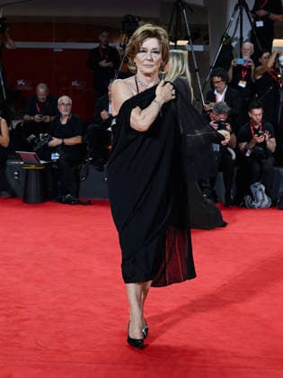 IPA88206081 - Venice, 83rd Venice International Film Festival 2026 - Night 5 - Filming Italy red carpet - Pictured: Monica Guerritore  Copyright: xManuelexMangiarottix xPoolxPhotoxEventsx08x 88206081