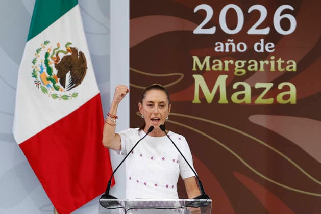 September 6, 2026, Saltillo, Coahuila, Mexico: Mexican President Claudia Sheinbaum gives a speech during the presentation of the report on her government s second year at the Parque Las Maravillas Auditorium in Saltillo, Mexico. Saltillo Mexico - ZUMAo125 20260906_zip_o125_008 Copyright: xAntonioxOjedax