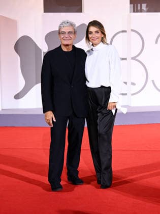 IPA88214812 - Venice, 83rd Venice International Film Festival 2026 - Night 5 - Red carpet filming in Italy. Pictured: Mario Martone, Ippolita Di Maio  Copyright: xAlbertoxTerenghi PoolxPhotoxEvenx xPoolxPhotoxEventsx08x 88214812
