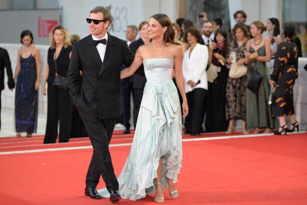September 6, 2026, Venice Lido, Italy: Michael Fassbender (l) and Alicia Vikander (r) attend the red carpet of movie The echo chamber during the 83rd Venice Film Festival at Palazzo del cinema. Venice Lido Italy - ZUMAs197 20260906_aaa_s197_416 Copyright: xMarioxCartellix