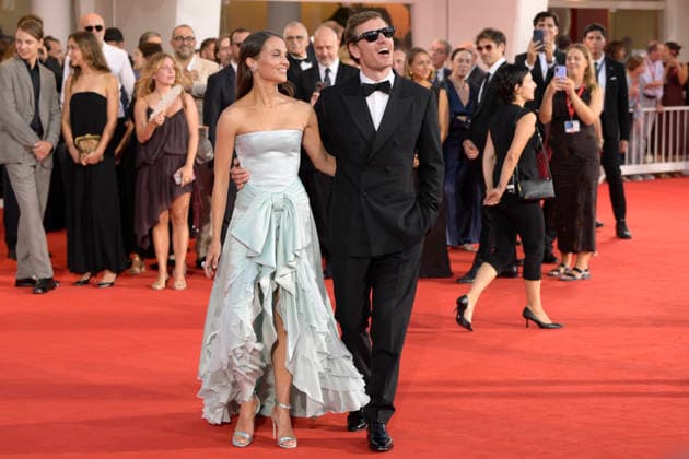 September 6, 2026, Venice Lido, Italy: Michael Fassbender (l) and Alicia Vikander (r) attend the red carpet of movie The echo chamber during the 83rd Venice Film Festival at Palazzo del cinema. Venice Lido Italy - ZUMAs197 20260906_aaa_s197_459 Copyright: xMarioxCartellix