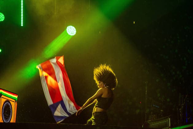 RIO DE JANEIRO, RJ - 06.09.2026: ROCK IN RIO 2026 - Baiana System on the Sunset stage on the third day of Rock in Rio 2026, Sunday, September 6th, amidst heavy rain, at Cidade do Rock, Barra, Rio de Janeiro, RJ. x3011658x  CristianexMota