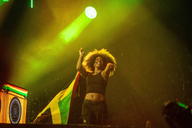 RIO DE JANEIRO, RJ - 06.09.2026: ROCK IN RIO 2026 - Baiana System on the Sunset stage on the third day of Rock in Rio 2026, Sunday, September 6th, amidst heavy rain, at Cidade do Rock, Barra, Rio de Janeiro, RJ. x3011676x  CristianexMota