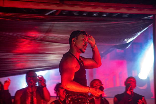 RIO DE JANEIRO, RJ - 06.09.2026: ROCK IN RIO 2026 - Singer Xama will perform on the third day of Rock in Rio 2026, Sunday, September 6th, in heavy rain. The event takes place at Cidade do Rock, in Barra, Rio de Janeiro, RJ. x3011723x  CristianexMota