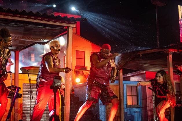 RIO DE JANEIRO, RJ - 06.09.2026: ROCK IN RIO 2026 - Os Cria will perform on the favela stage on the third day of Rock in Rio 2026, Sunday, September 6th, amidst heavy rain. The event takes place at Cidade do Rock, in Barra, Rio de Janeiro, RJ. x3011728x  CristianexMota