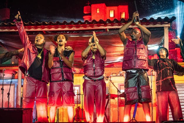 RIO DE JANEIRO, RJ - 06.09.2026: ROCK IN RIO 2026 - Os Cria will perform on the favela stage on the third day of Rock in Rio 2026, Sunday, September 6th, amidst heavy rain. The event takes place at Cidade do Rock, in Barra, Rio de Janeiro, RJ. x3011739x  CristianexMota