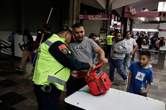 September 6, 2026, Mexico City, Cdmx, Mexico: The Collective Transport System (STC Metro), in coordination with the Citizen Security Secretariat (SSC-CDMX) community policing units, launched the Zero Fireworks operation to prevent the purchase and transport of fireworks that endanger public transport users. The operation began on September 1st and runs until the 15th, the day Mexico celebrates the Cry of Independence. A checkpoint was set up at the Merced Metro stationÃ¢â‚¬a known site for the illegal sale of fireworksÃ¢â‚¬where 10 kilograms of fireworks of various types and explosive intensities have been seized; Civil Protection personnel collect these explosives daily for controlled destruction. Mexico City Mexico  - ZUMAp204 20260906_zip_p204_010 Copyright: xJosuexPerezx