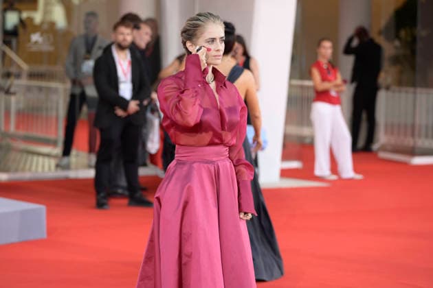 September 6, 2026, Venice Lido, Italy: Greta Scarano attends the red carpet of the movie Hombre al agua at Palazzo del cinema in Venice Lido for the 83rd Venice Film Festival. Venice Lido Italy - ZUMAs197 20260906_aaa_s197_587 Copyright: xMarioxCartellix