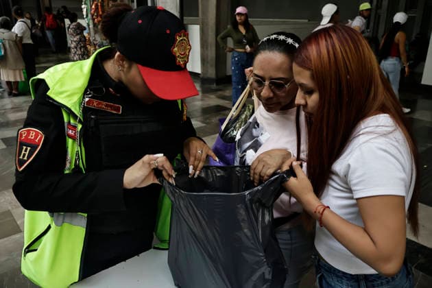 September 6, 2026, Mexico City, Cdmx, Mexico: The Collective Transport System (STC Metro), in coordination with the Citizen Security Secretariat (SSC-CDMX) community policing units, launched the Zero Fireworks operation to prevent the purchase and transport of fireworks that endanger public transport users. The operation began on September 1st and runs until the 15th, the day Mexico celebrates the Cry of Independence. A checkpoint was set up at the Merced Metro stationÃ¢â‚¬a known site for the illegal sale of fireworksÃ¢â‚¬where 10 kilograms of fireworks of various types and explosive intensities have been seized; Civil Protection personnel collect these explosives daily for controlled destruction. Mexico City Mexico - ZUMAp204 20260906_zip_p204_043 Copyright: xJosuexPerezx