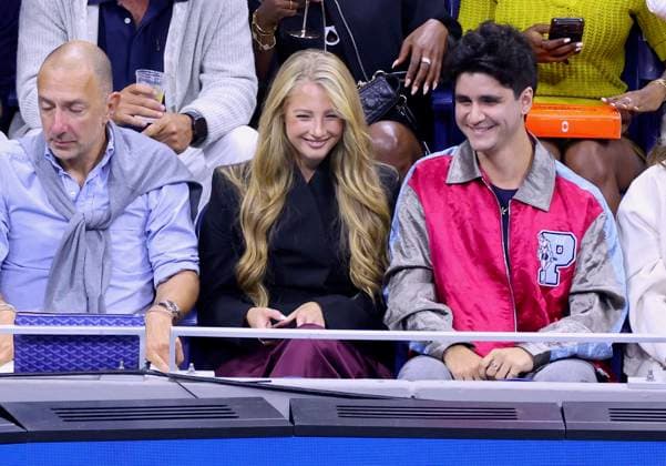 US Open - Kristen Thoms and Jasper Soloff In The Stands Stefanos Tsitsipas s girlfriend Kristen Thoms and Jasper Soloff attend round of 16 at the US Open in New York, NY on September 7, 2026. Photo by Dylan Travis ABACAPRESS.COM New York City NY United States  Copyright: xDylanxTravis ABACAx