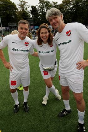 KICKEN MIT HERZ 2026 Thomas Helmer, Madita van Hülsen, Richard Golz, Kicken mit Herz das Charity Fussballspiel zu Gunsten der Kinderstation des UKE im Stadion Hoheluft, Hamburg, 06.09.2026 Copyright: xEventpressxMPx