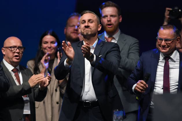 Wahlfeier der AfD Sachsen-Anhalt am 06.09.2026 im Alten Theater Magdeburg in Magdeburg Ulrich Siegmund ( Spitzenkandidat zur Landtagswahl 2026 )