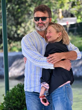IPA88232341 - Venice, 83rd Venice International Film Festival 2026 Day 6 Arrivals at the Excelsior Hotel™s pier. Pictured: Guido Caprino, Alba Rohrwacher  Copyright: xManuelexMangiarottix xPoolxPhotoxEventsx08x 88232341