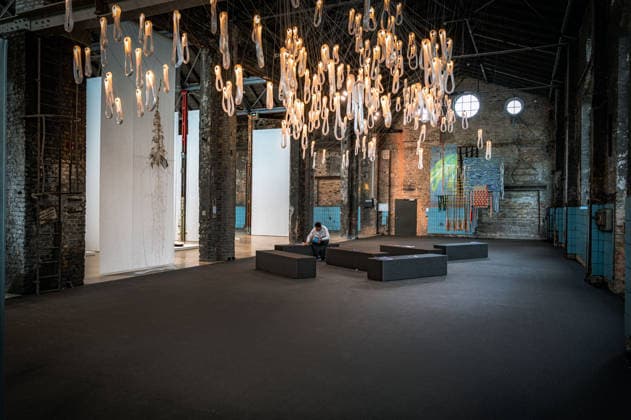 Berlin Reinickendorf; Wilhelm Hallen Wilhelmhallen an der Kopenhagener Straße, denkmalgeschütztes ehemaliges Industrieareal, neu entstehendes Zentrum der Kreativwirtschaft; Kunstfestival Hallen 07 Berlin Art Week 2026 - 07.09.2026 Berlin