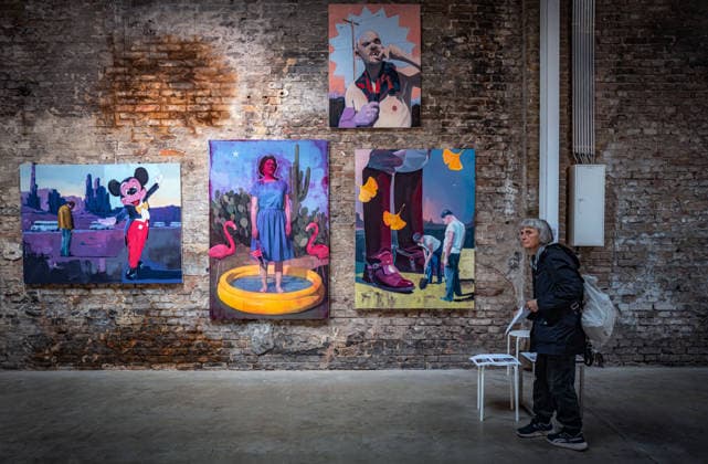 Berlin Reinickendorf; Wilhelm Hallen Wilhelmhallen an der Kopenhagener Straße, denkmalgeschütztes ehemaliges Industrieareal, neu entstehendes Zentrum der Kreativwirtschaft; Kunstfestival Hallen 07 Berlin Art Week 2026 - 07.09.2026 Berlin