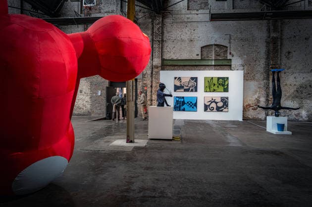 Berlin Reinickendorf; Wilhelm Hallen Wilhelmhallen an der Kopenhagener Straße, denkmalgeschütztes ehemaliges Industrieareal, neu entstehendes Zentrum der Kreativwirtschaft; Kunstfestival Hallen 07 Berlin Art Week 2026 - 07.09.2026 Berlin