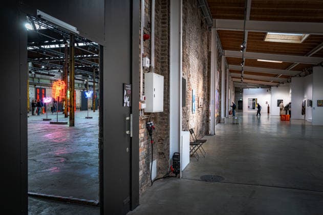 Berlin Reinickendorf; Wilhelm Hallen Wilhelmhallen an der Kopenhagener Straße, denkmalgeschütztes ehemaliges Industrieareal, neu entstehendes Zentrum der Kreativwirtschaft; Kunstfestival Hallen 07 Berlin Art Week 2026 - 07.09.2026 Berlin