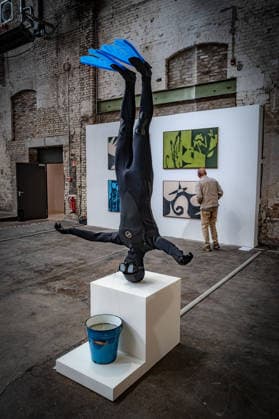 Berlin Reinickendorf; Wilhelm Hallen Wilhelmhallen an der Kopenhagener Straße, denkmalgeschütztes ehemaliges Industrieareal, neu entstehendes Zentrum der Kreativwirtschaft; Kunstfestival Hallen 07 Berlin Art Week 2026 - 07.09.2026 Berlin
