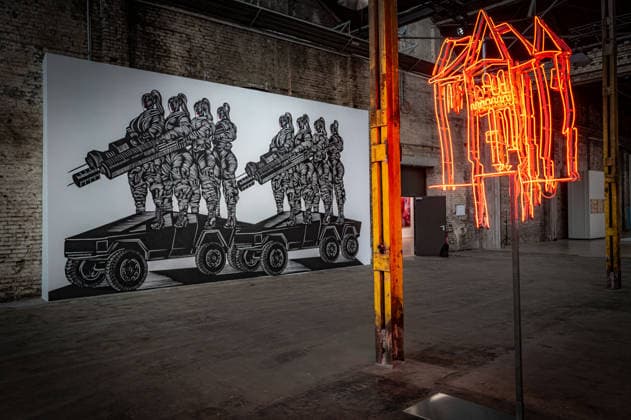 Berlin Reinickendorf; Wilhelm Hallen Wilhelmhallen an der Kopenhagener Straße, denkmalgeschütztes ehemaliges Industrieareal, neu entstehendes Zentrum der Kreativwirtschaft; Kunstfestival Hallen 07 Berlin Art Week 2026 - 07.09.2026 Berlin
