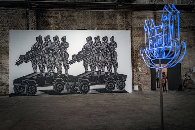Berlin Reinickendorf; Wilhelm Hallen Wilhelmhallen an der Kopenhagener Straße, denkmalgeschütztes ehemaliges Industrieareal, neu entstehendes Zentrum der Kreativwirtschaft; Kunstfestival Hallen 07 Berlin Art Week 2026 - 07.09.2026 Berlin