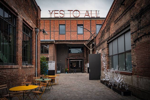 Berlin Reinickendorf; Wilhelm Hallen Wilhelmhallen an der Kopenhagener Straße, denkmalgeschütztes ehemaliges Industrieareal, neu entstehendes Zentrum der Kreativwirtschaft; Kunstfestival Hallen 07 Berlin Art Week 2026 - 07.09.2026 Berlin