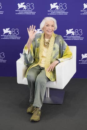 Foto IPP Daniele Cifala’ Venezia 07 09 2026 Ellen Burstyn Golden Lion For Lifetime Achievement 2026 Photocall - The 83rd Venice International Film Festival nella foto : Ellen Burstyn attends the Golden Lion For Lifetime Achievement 2026 Photocall during the 83rd Venice International Film Festival at Palazzo del Casino on September 07, 2026 in Venice, Italy. Italy Photo Press - World Copyright Ellen Burstyn Golden Lion For Li