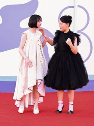 IPA88243072 - Venice, 83rd Venice International Film Festival 2026 - Evening 6 - Red Carpet for the film LOOK BACK - Pictured: Rokka Okada, Furi Nanase  Copyright: xAlbertoxTerenghix xPoolxPhotoxEventsx08x IPA88243072