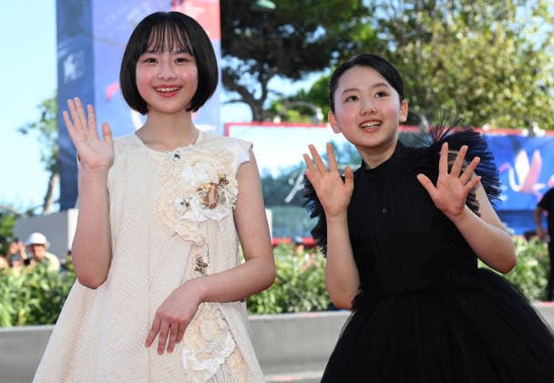 September 7, 2026, Venice, ITALY: Japanese actors Furi Nanase (L) and Rokka Okada arrive for the premiere of Look Back during the 83rd Venice Film Festival in Venice, Italy, 07 September 2026. The movie is presented in official competition Venezia 83 at the festival running from 02 to 12 September 2026. ANSA ETTORE FERRARI Venice ITALY  - ZUMAa110 20260907_zaf_a110_064 Copyright: xEttorexFerrarix
