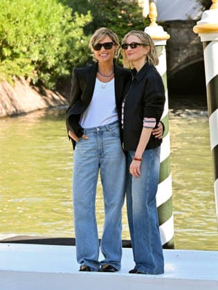 IPA88232628 - Venice, 83rd Venice International Film Festival 2026 Day 6 Arrivals at the Excelsior Hotel pier Pictured: Alba Rohrwacher and Anna Foglietta  Copyright: xManuelexMangiarottix xPoolxPhotoxEventsx08x IPA88232628