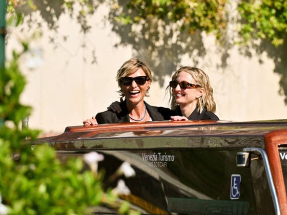 IPA88232621 - Venice, 83rd Venice International Film Festival 2026 - Day 6 - Arrivals at the Excelsior Hotel pier - Pictured: Alba Rohrwacher and Anna Foglietta  Copyright: xManuelexMangiarottix xPoolxPhotoxEventsx08x IPA88232621