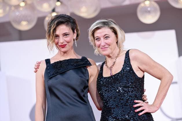 September 7, 2026, Venice, Rome, Italy: Jasmine Trinca and Valeria Bruni Tedeschi on the red carpet for the film The Stranger at the 83rd Venice International Film Festival, Venice, September 7, 2026. Venice Italy  - ZUMAa289 20260907_zia_a289_381 Copyright: xMariaxLauraxAntonellix xAgfx