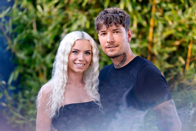 Influencerin Kim Schiele (Schwester Kim) und ihr Partner Fitness-Influencer Willi Banner (Willi Willwohl) auf dem Green Carpet bei der Premiere der JOYN-Serie Surviving Amazonas im Kölner Bootshaus. Köln, 07.09.2026 NRW Deutschland Copyright: xChristophxHardtx