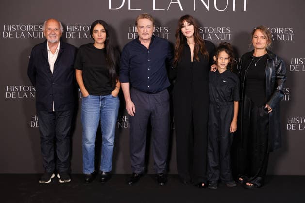 Histoires De La Nuit Photocall - Paris Jean-Louis Livi, Hafsia Herzi, Benoît Magimel, Monica Bellucci,Tawba El Gharchi and Léa Mysius attends the Histoires De La Nuit Photocall on September 08, 2026 in Paris, France. Photo by Jerome Domine ABACAPRESS.COM Paris France  Copyright: xDominexJerome ABACAx