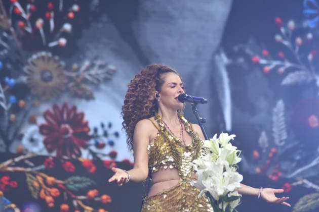 RIO DE JANEIRO, RJ - 07.09.2026: ROCK IN RIO 2026 - Vanessa Da Mata on the Sunset stage at Rock in Rio 2026, this Monday, September 7th. The band Nova Twins at the City of Rock, in Rio de Janeiro, RJ. x3012731x  CristianexMota