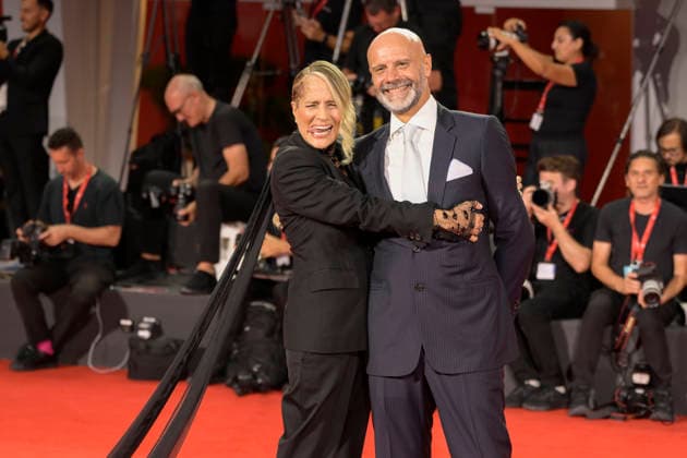 Delegazione Diva e Donna red carpet in Venice Lido - 07 Sep 2026 Heather Parisi (l) and Umberto Maria Anzolin (r) attend the red carpet of Delegazione during the 83rd Venice Film Festival at Palazzo del Cinema. Venice Lido Italy Copyright: xMarioxCartellix xSOPAxImagesx _DSC1138