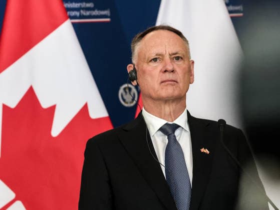 September 7, 2026, Kielce, Poland: Minister of Foreign Affairs of Canada David McGuinty speaks to media during a press conference with Deputy Prime Minister and Minister of Defence of Poland Wladyslaw Kosiniak-Kamysz (not seen) The politicians signed Memorandum of Understanding of bilateral defence cooperation between Canada and Poland. Kielce Poland - ZUMAs197 20260907_aaa_s197_429 Copyright: xDominikaxZarzyckax