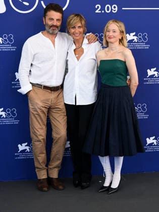 IPA88265494 - Venice, 83rd Venice International Film Festival 2026 - Day 7. Photocall for the film Una Storia. Pictured: Guido Caprino, Anna Foglietta, Alba Rohrwacher  Copyright: xAlbertoxTerenghix xPoolxPhotoxEventsx08x IPA88265494
