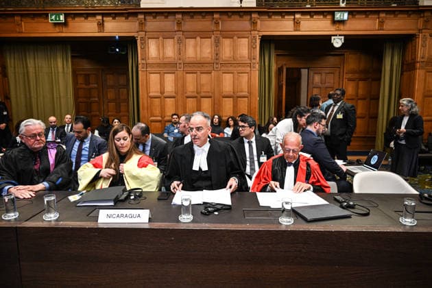 ICJ Hearings: Nicaragua v. Germany THE HAGUE, NETHERLANDS - SEPTEMBER 08: Ardi Imseis, Counsel and Advocate for Nicaragua, is seen during public hearings at the International Court of Justice (ICJ) at the Peace Palace in The Hague, Netherlands, on September 08, 2026. The ICJ holds hearings in the case instituted by Nicaragua against Germany concerning Germany s military and financial support for Israel. Mouneb Taim Anadolu The Hague Netherlands. Editorial use only. Please get in touch for any other usage.  Copyright: x2026xAnadoluxMounebxTaimx