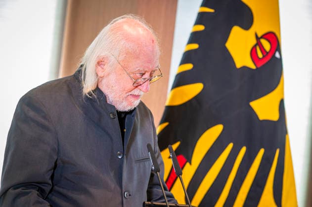 Laszlo Krasznahorkai EUR, Deutschland, Berlin, 08.09.2026: Verleihung des Großen Verdienstkreuzes mit Stern des Verdienstordens der Bundesrepublik Deutschland an den Nobelpreisträger für Literatur Laszlo Krasznahorkai durch BPr Steinmeier.