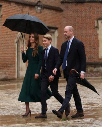 . 08 09 2026. Eton, United Kingdom. Prince William and Kate Middleton, the Prince and Princess of Wales,arriving with their son Prince George, as he starts his first day at Eton College, United Kingdom.  xPoolx xi-Imagesx IIM-26992-0005