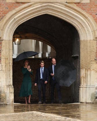 . 08 09 2026. Eton, United Kingdom. Prince William and Kate Middleton, the Prince and Princess of Wales, arriving with their son Prince George, as he starts his first day at Eton College, United Kingdom.  xPoolx xi-Imagesx IIM-26992-0007