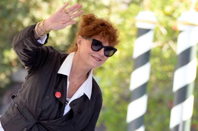 Susan Sarandon bei der Abfahrt vom Pier des Hotels Excelsior auf der Biennale di Venezia 2026 83. Internationale Filmfestspiele von Venedig. Venedig, 08.09.2026