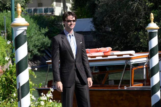 Patrick Schwarzenegger bei der Ankunft am Pier des Hotels Excelsior auf der Biennale di Venezia 2026 83. Internationale Filmfestspiele von Venedig. Venedig, 08.09.-2026