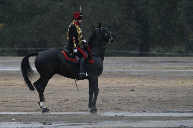 Royal salute in London to mark King Charles III s Accession Day LONDON, UNITED KINGDOM - SEPTEMBER 8: Soldiers of The King s Troop Royal Horse Artillery fire a ceremonial 41-gun salute at Hyde Park, in London, United Kingdom, on September 8, 2026. The ceremonial military event was held to mark the fourth anniversary of King Charles III s accession to the British throne. Rasid Necati Aslim Anadolu London United Kingdom. Editorial use only. Please get in touch for any other usage.  Copyright: x2026xAnadoluxRasidxNecatixAslimx