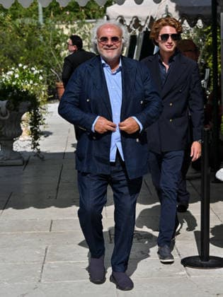 IPA88272018 - Venice, 83rd Venice International Film Festival 2026 - Day 7 - Arrivals at the Excelsior pier - Pictured: Jerry CalÃ with his son Johnny  Copyright: xSimonexComix xPoolxPhotoxEventsx08x IPA88272018