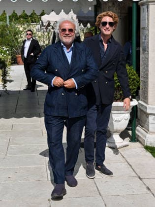 IPA88272019 - Venice, 83rd Venice International Film Festival 2026 Day 7 Arrivals at the Excelsior pier Pictured: Jerry CalÃ with his son Johnny  Copyright: xSimonexComix xPoolxPhotoxEventsx08x IPA88272019