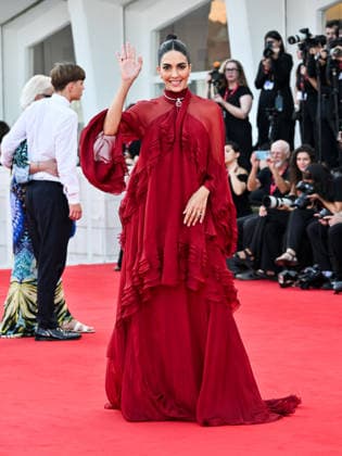 IPA88277055 - Venice, 83rd Venice International Film Festival 2026 - Night 7. Red carpet for the film Bunker. Pictured: Rocio Munoz Morales  Copyright: xSimonexComix xPoolxPhotoxEventsx08x IPA88277055