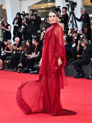 IPA88277062 - Venice, 83rd Venice International Film Festival 2026 Night 7. Red carpet for the film Bunker. Pictured: Rocio Munoz Morales  Copyright: xSimonexComix xPoolxPhotoxEventsx08x IPA88277062