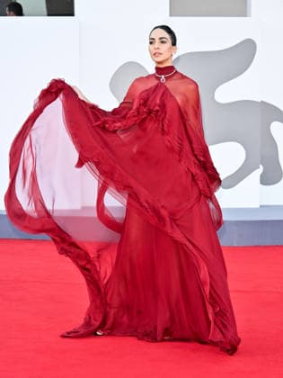 IPA88277071 - Venice, 83rd Venice International Film Festival 2026 - Night 7. Red carpet for the film Bunker. Pictured: Rocio Munoz Morales  Copyright: xSimonexComix xPoolxPhotoxEventsx08x IPA88277071